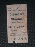 Magnes Bilet Oppenbach (Opalenica) - Obornik