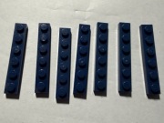 LEGO PŁYTKA 1x6 DARK BLUE 3666 7 szt.