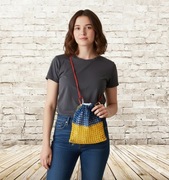 Torba nerkowa z karabińczykami z Pinteresta "Ukraina", ręczne robiona 