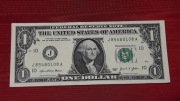 USA banknot 1 dolar one dollar 2021 seria J stan bankowy