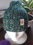 Czapka zimowa robiona na drutach