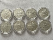 Komplet 8 x 1 Dollar USA „Atlanta 1996“ matowe „D” - komplet nr 2