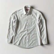 Horse Riders koszula męska biała slim fit elegancka casual bawełna 40
