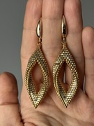 Kolczyki z japońskich koralików.