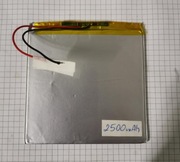 AKUMULATOR 3,7V   2500 mAh, 110x112x4.5 mm, BATERIA 3.7V