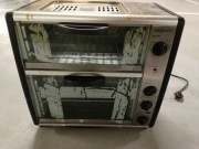 PODWÓJNY MINI PIEKARNIK ELEKTRYCZNY 2400W PŁYTA GRILLOWA
