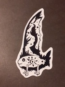 Magiczna rybka, naklejka fantasy 5cm x 10cm