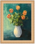 Róże- obraz ręcznie malowany.