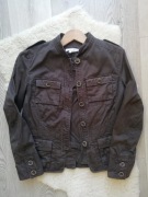 Brązowa kurtka utility militarna Zara S M 36 38  