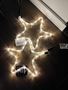 Dwie gwiazdy ledowe 32x29 cm Eurolamp świąteczne ozdoby