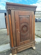 Szafa dębowa jednodrzwiowa antyk XIX wiek styl Biedermeier OKAZJA