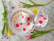 Zestaw kawowo herbaciany pełen pozytywnej energii i kwiatów