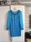 Niebieska sukienka Chi-Chi - rozmiar M (38)