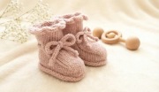 Buciki /skarpetki niemowlęce 100 % wełna merino 
