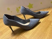 Błękitne szpilki szpic na obcasie (25 cm)