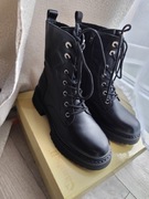 Skórzane trzewiki botki workery skóra naturalna premium rozm. 39 Campbell