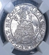 Prusy Książęce, Ort 1624 Królewiec, Jerzy Wilhelm NGC MS 65 MAX NOTA