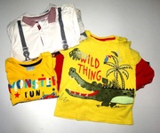 _Fajny Zestaw koszulek dla chłopca do przedszkola 10 szt_R.86/92