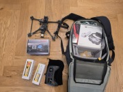 Zestaw FPV, dron 7", goggle DJI , kontroler TBS, akumulatory, plecak