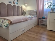 Łóżko jednoosobowe 90x200 z materacem 