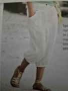 Bonaparte  len spodnie haremki, alladynki  szarawary.