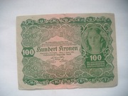 Banknot AUSTRIA  - 100 Koron 1922 r. 
