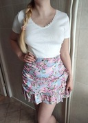 SheIn Spódniczka w kwiaty M kawaii japan style gyaru lolita