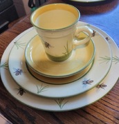 Unikat Zestaw ceramiczny Zeller keramik cztery elementy kubek i talerze