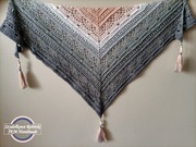 Chusta Ombre dla dziecka, ręcznie robiona na szydełku, Handmade