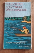 Pojezierze łęczyńsko-włodawskie 1979 stara mapa turystyczna 