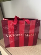Victoria’s Secret czerwona torba torebka prezentowa złote Logo 28/23 cm