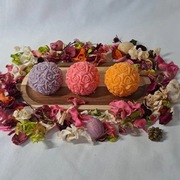 Mydło glicerynowe, ręcznie robione, kula różana 