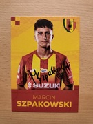 Autograf oficjalna karta Korona Kielce 22/23 Jesień Marcin Szpakowski