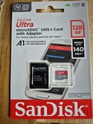 Karta pamieci sandisk 128gb +adapter