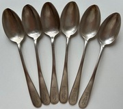 Srebrne łyżeczki deserowe 6 szt. 