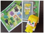 Figurka/złota/zbroja/Minecraft/Alex/Kinder Joy/FunkoPop/rzadka 