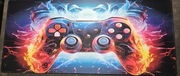 Duża podkładka gamingowa 90x40 cm – PS pad, antypoślizgowa