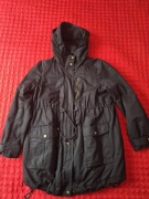 Czarna kurtka zimowa ciążowa H&M Mama rozm L