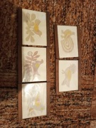 Wycinanka obraz 5 szt prl