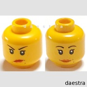 LEGO 3626pb0366 GŁOWA dwustronna KOBIETA figurka Pirates Castle City