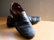 Burty Olivier (901) - letnie ażurowe mokasyny - skóra - r. 44 !!!OKAZJA!!!