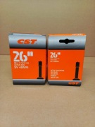 Komplet 2x Nowa dętka rowerowa CST 26" x 1.75-2.125 AV 48mm wentyl auto
