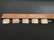 Art Nouveau Piekna Stara Srebrna Bransoletka.