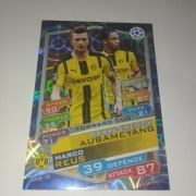 Topps Match Attax Champions League 2016-17 Dortmund Aubameyang  Reus