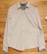 Koszula biała młodzieżowa w niebieski  wzór firmy St. Bernard rozmiar 38/10