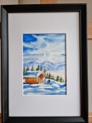 Zimowy obrazek 21x30cm