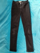 Spodnie jeans Next dziewczęce czarne r. 152 