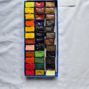 36 kostek farby akwarelowe Karmański pełna paleta 