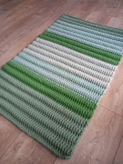 Dwustronny cieniowany  dywanik/chodnik ze sznurka bawełnianego 