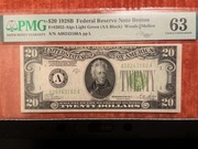 20 DOLARÓW USA 1928B BOSTON  LIGHT - GREEN , FEDERAL RESERVE NOTE 